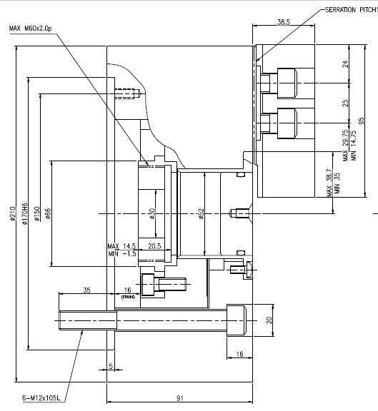 Taraud machine HSS GUN M8 x 1,25 - 867D08 - Diager